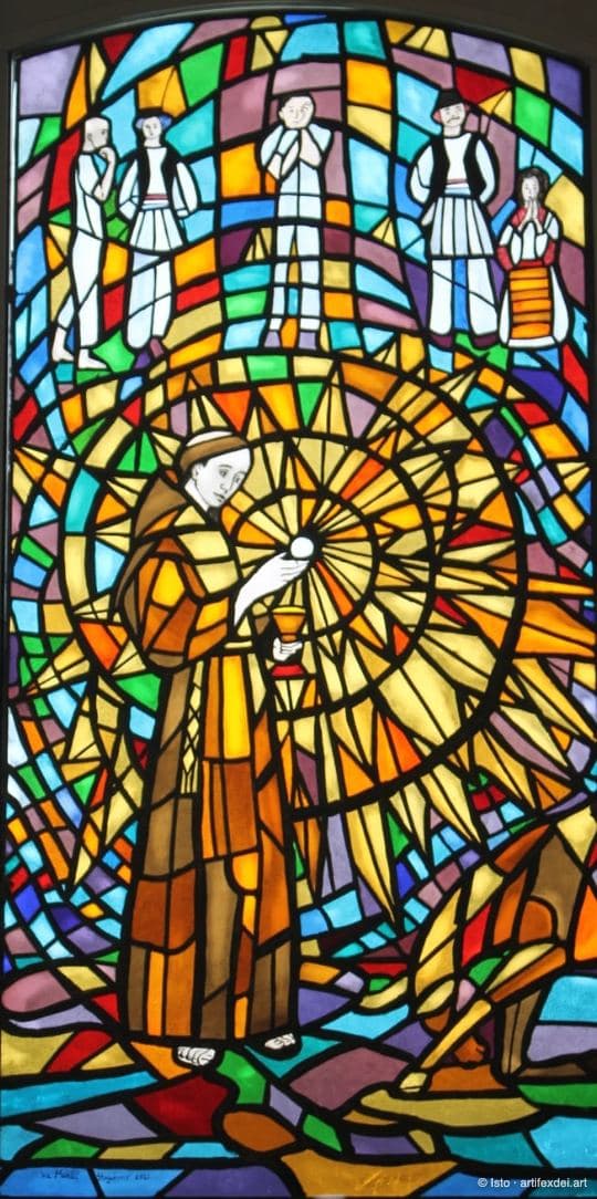 Vitraj iz života sv. Ante